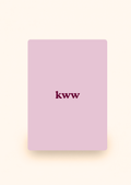 Wenskaart 'Kww' incl. kraftenvelop