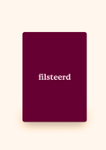 Wenskaart 'Filsteerd' incl. kraftenvelop