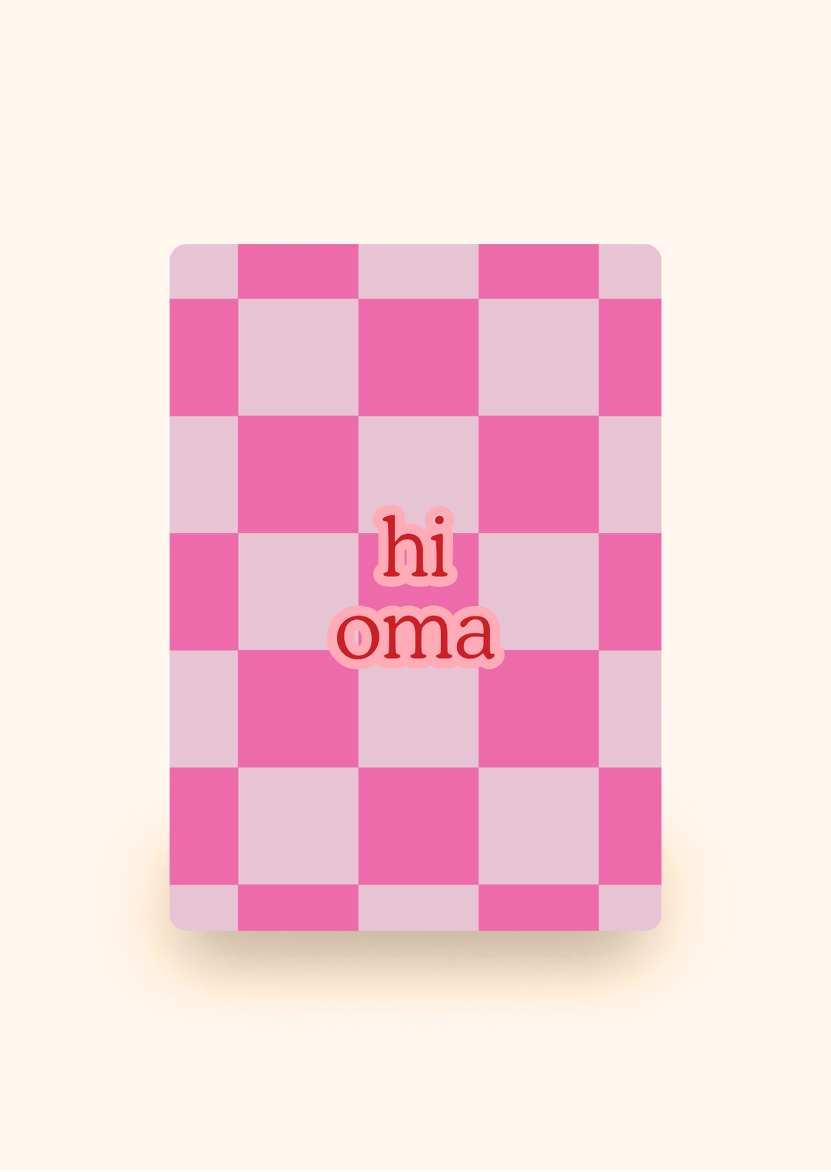 Wenskaart 'Hi oma' incl. kraftenvelop