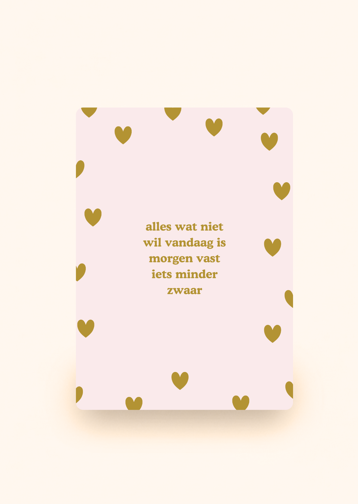 Wenskaart 'Alles wat niet wil vandaag' incl. kraftenvelop