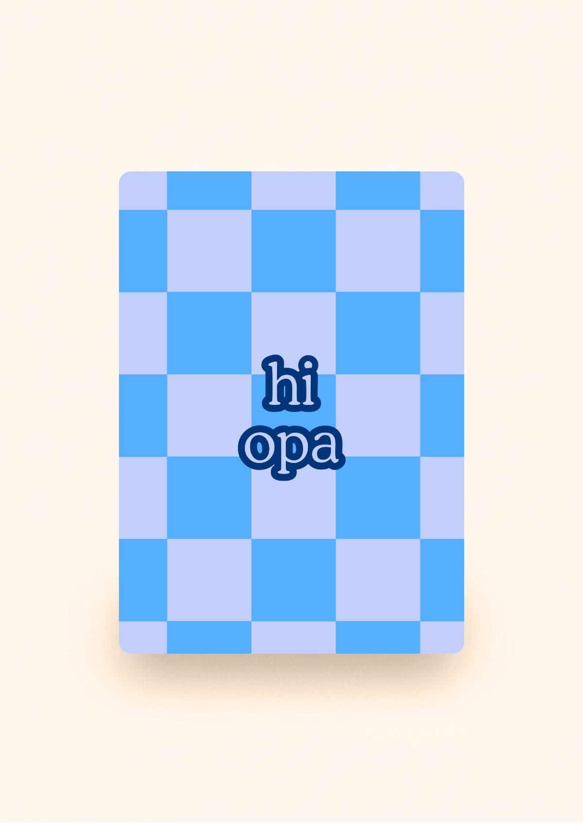 Wenskaart 'Hi opa' incl. kraftenvelop