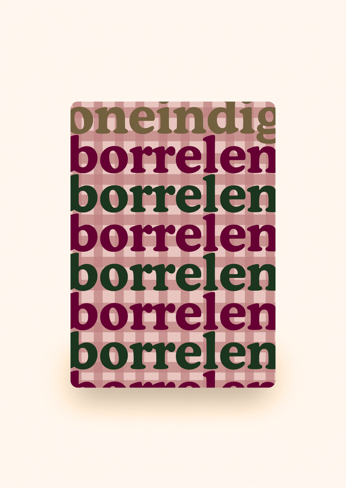 Wenskaart 'Oneindig borrelen' incl. kraftenvelop