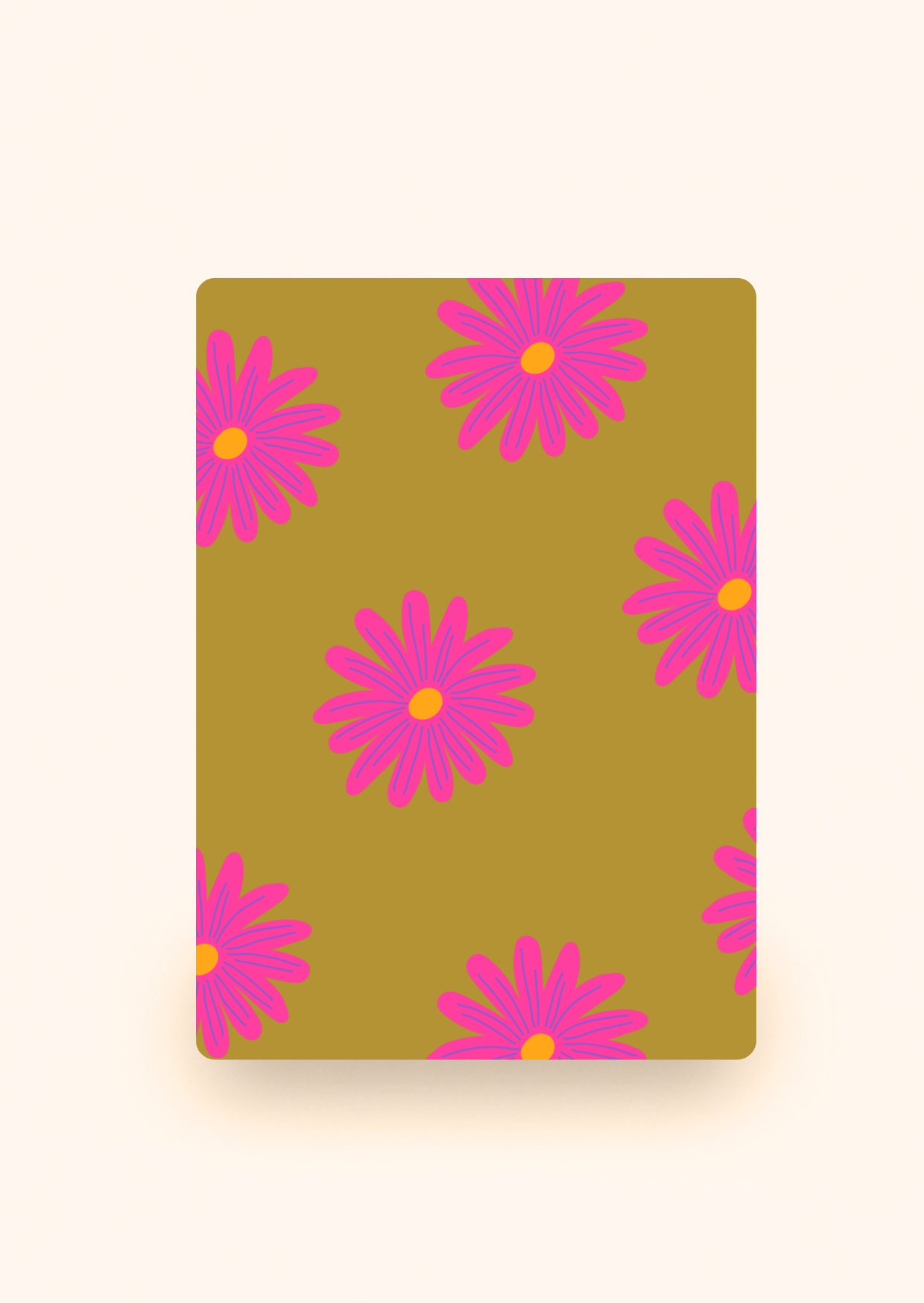 Wenskaart 'Bloemen' incl. kraftenvelop