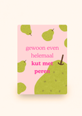 Wenskaart 'Kut met peren' incl. kraftenvelop
