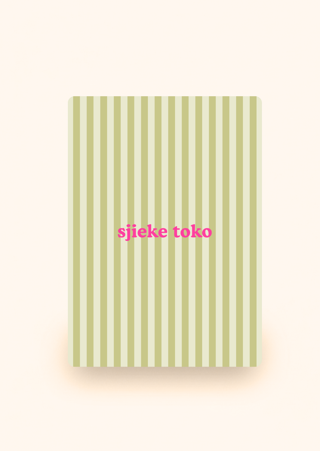 Wenskaart 'Sjieke Toko' incl. kraftenvelop