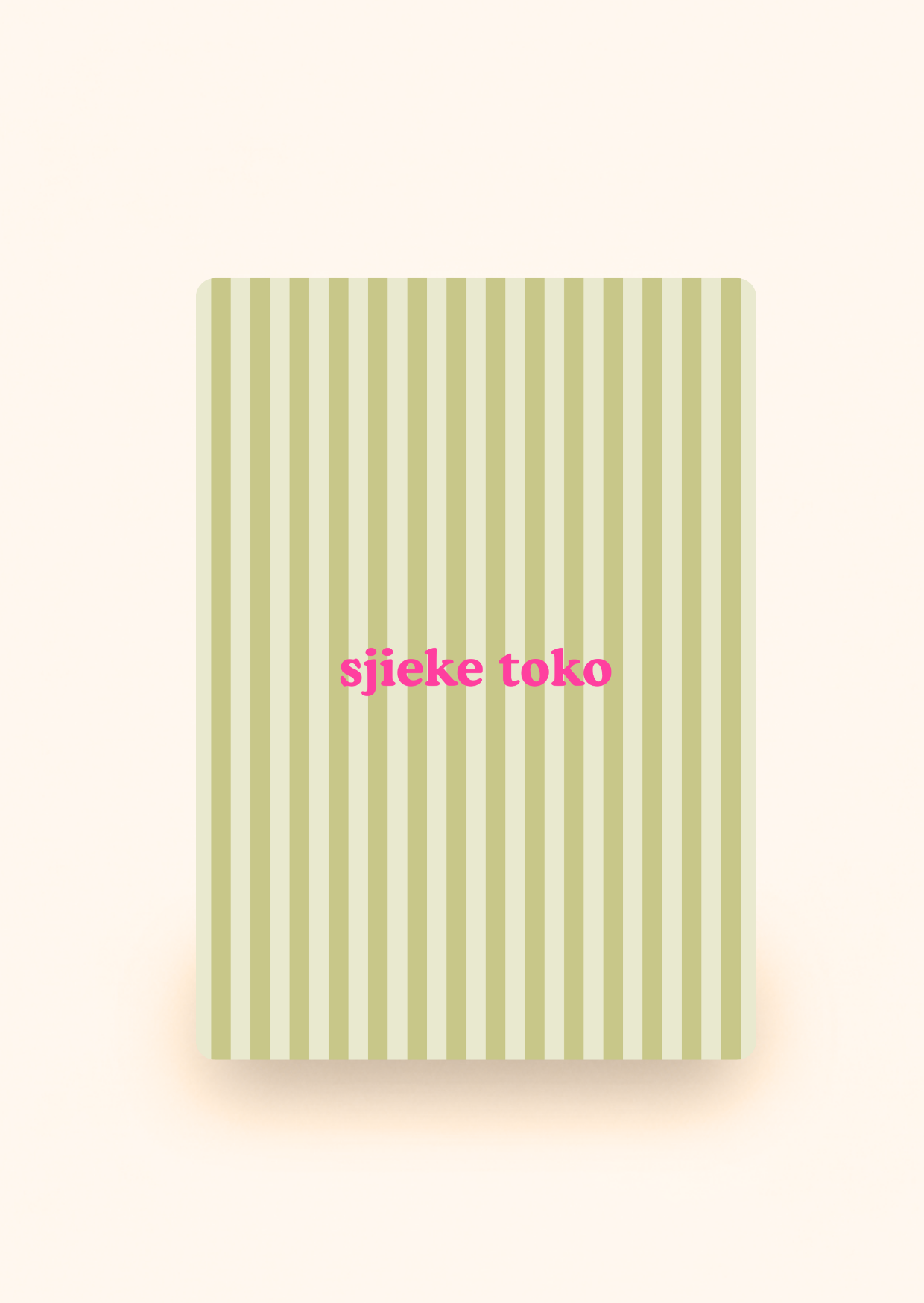 Wenskaart 'Sjieke Toko' incl. kraftenvelop