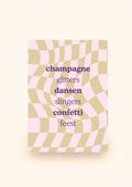 Wenskaart 'Champagne' incl. kraftenvelop