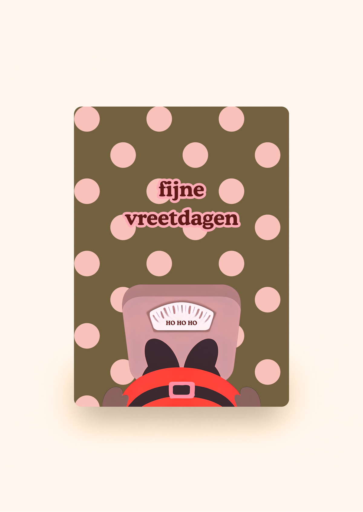 Wenskaart 'Fijne vreetdagen' incl. kraftenvelop