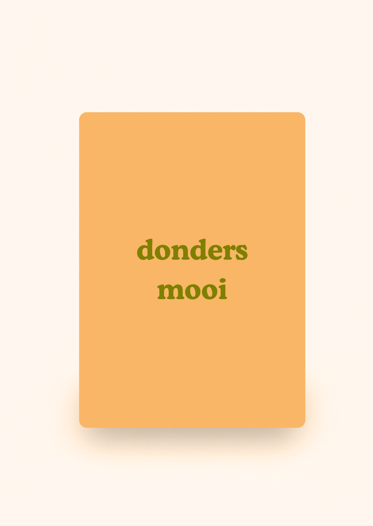 Wenskaart 'Donders mooi' incl. kraftenvelop