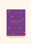 Wenskaart 'Jij bent mijn favorietje' incl. kraftenvelop