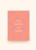 Wenskaart 'Een kaartje vol liefde' incl. kraftenvelop