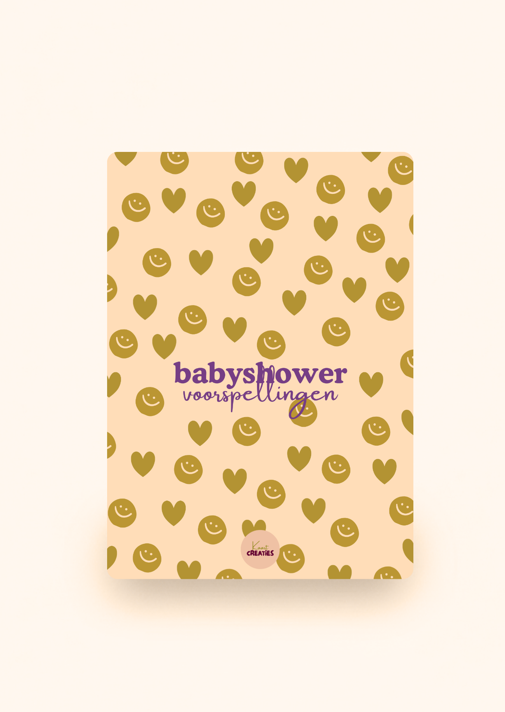 Invulkaarten babyshower incl. kraftenvelop