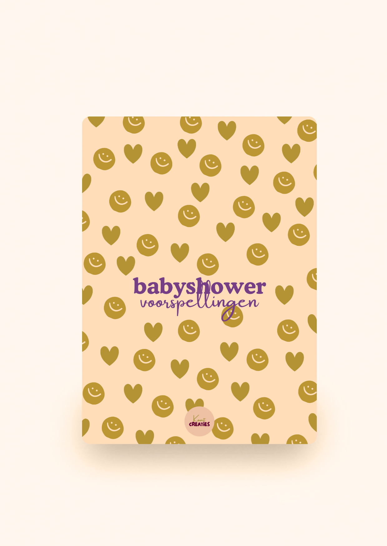 Invulkaarten babyshower incl. kraftenvelop