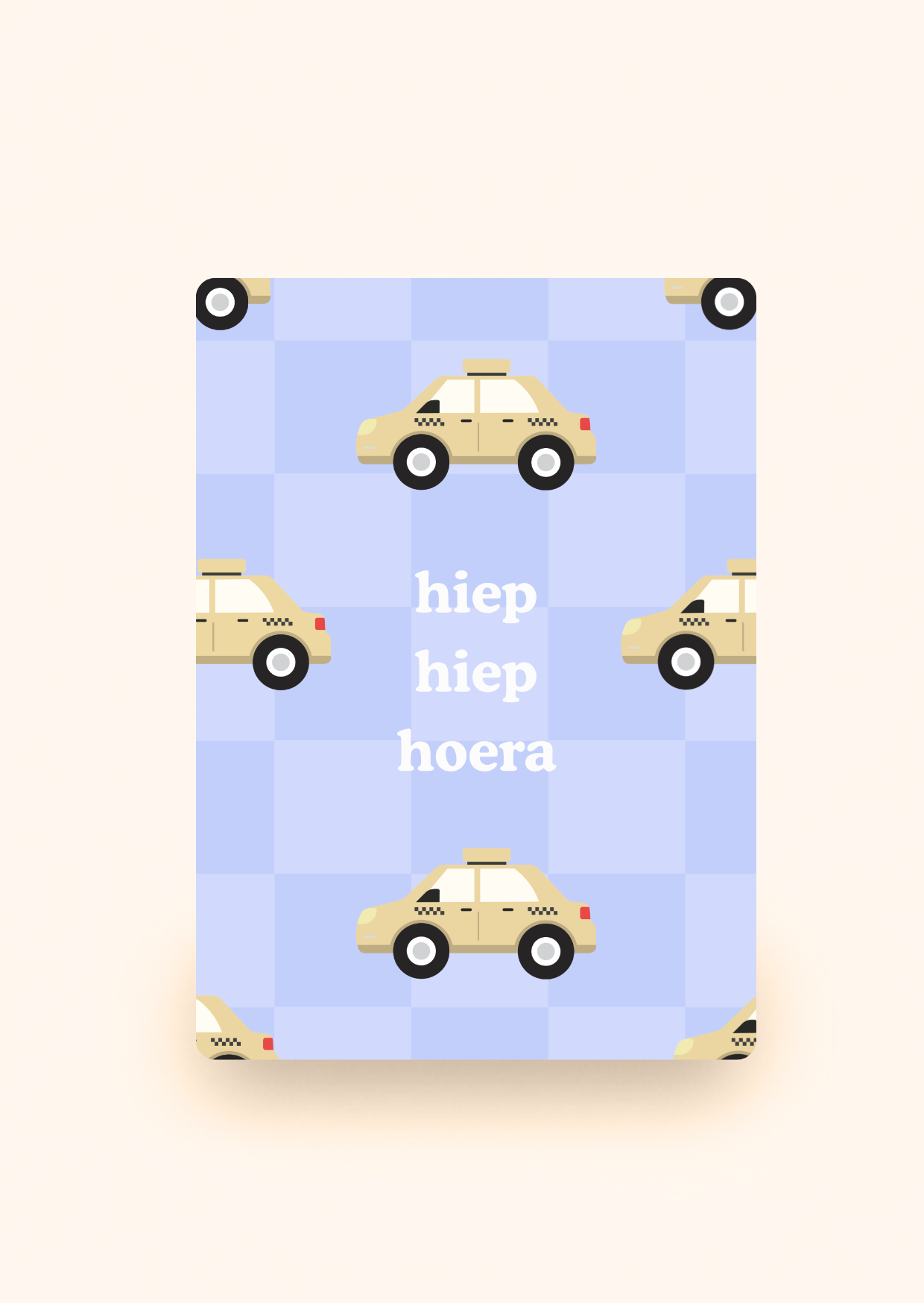 Wenskaart 'Hiep hiep hoera jongen' incl. kraftenvelop