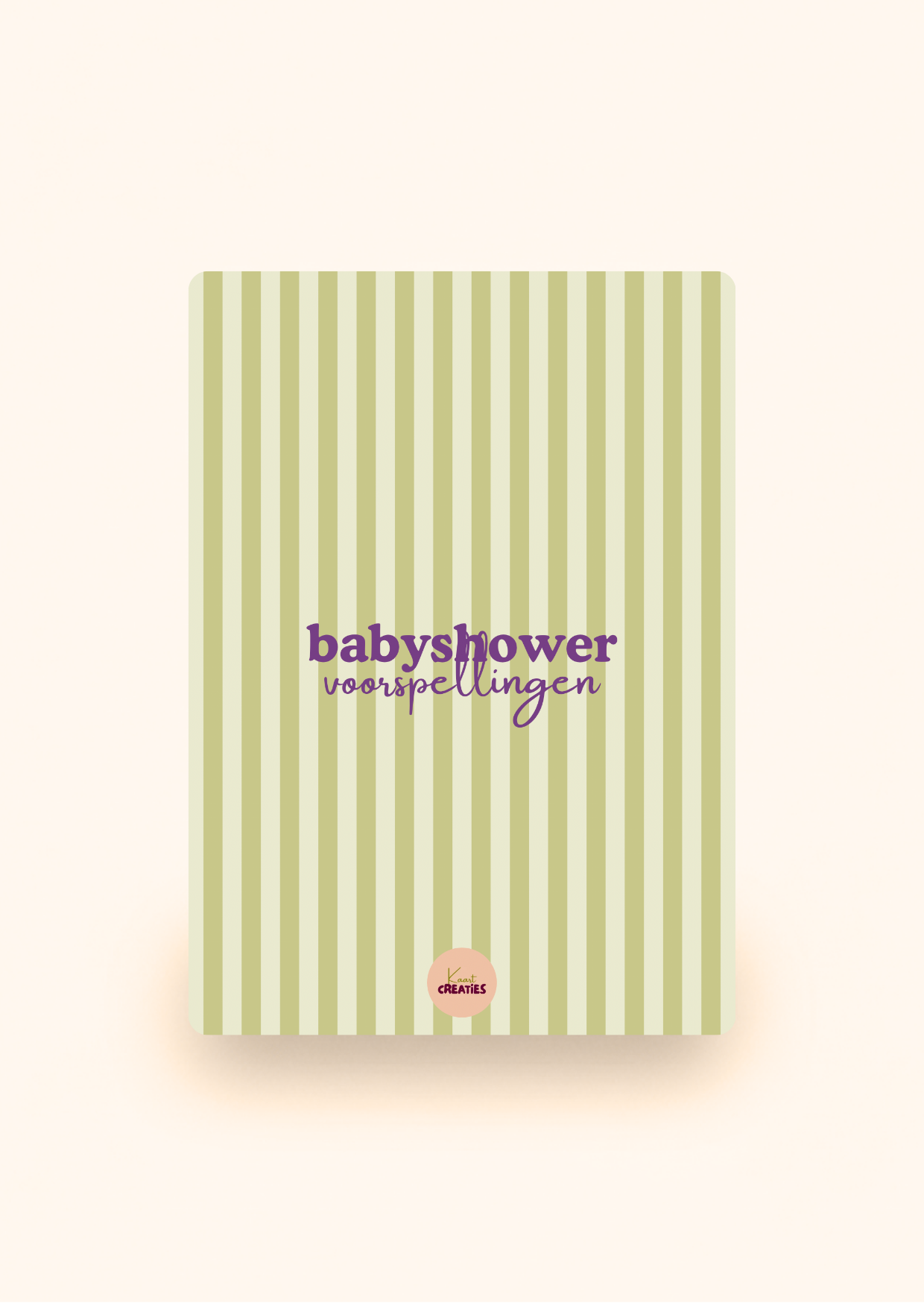 Babyshower invulkaarten groen incl. kraftenvelop