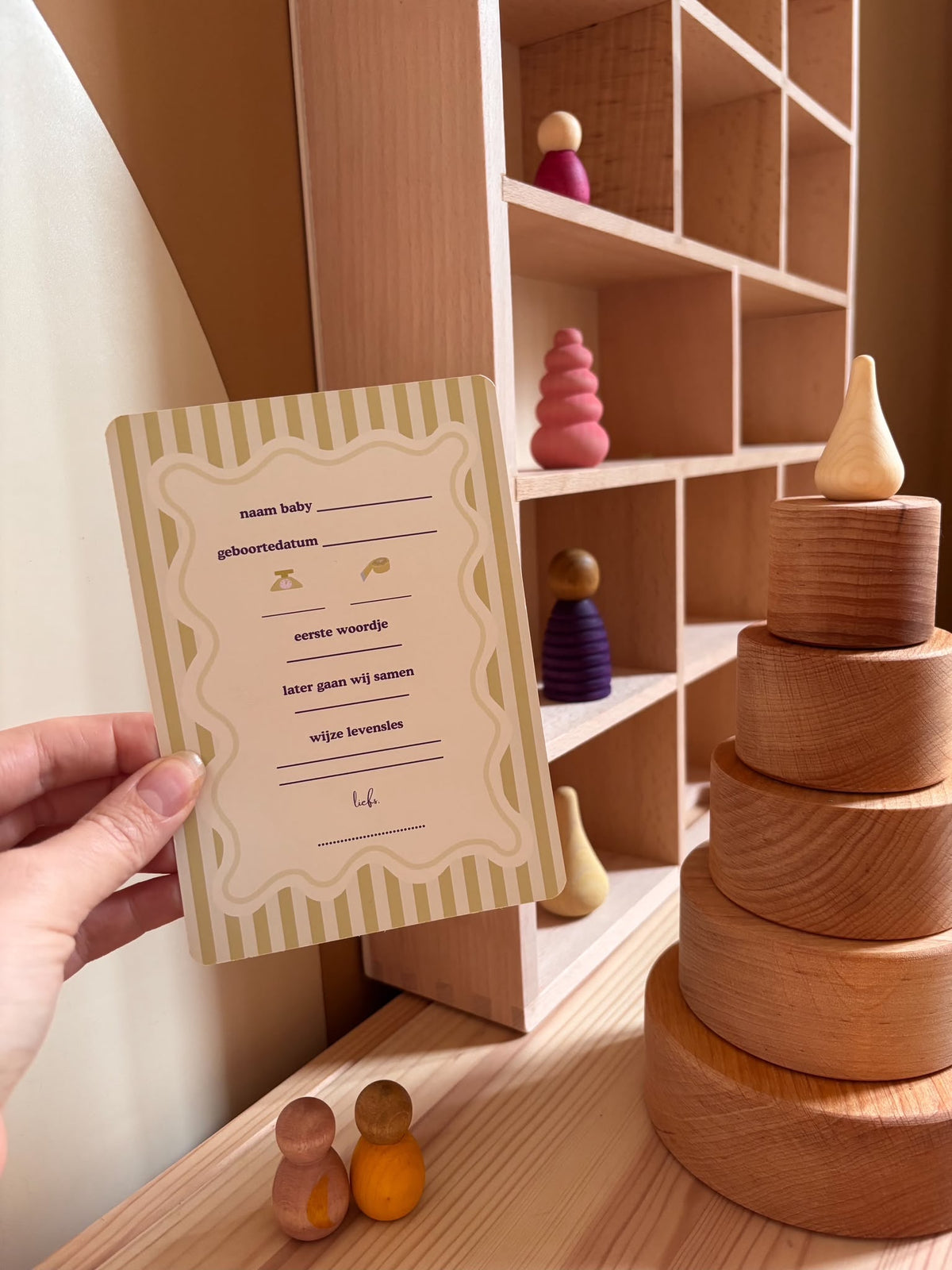 Invulkaarten voor een babyshower groen jongen 