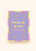 Wenskaart 'Feestje op de mat' incl. kraftenvelop
